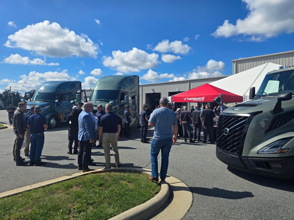 Guest reviewing the All-New Volvo VNL's